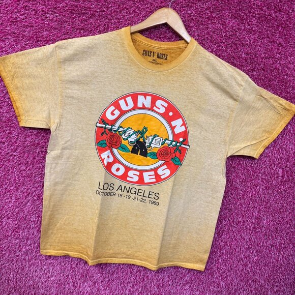 Guns N Roses Los Angeles October 1989 Rock Show Band Tee XXL - Picture 3 of 4